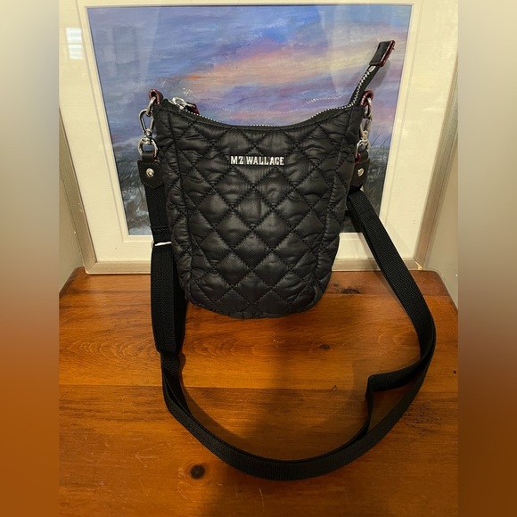MZ Wallace Handbags - MZ Wallace Black Crosby Go Mini Crossbody Bag Purse